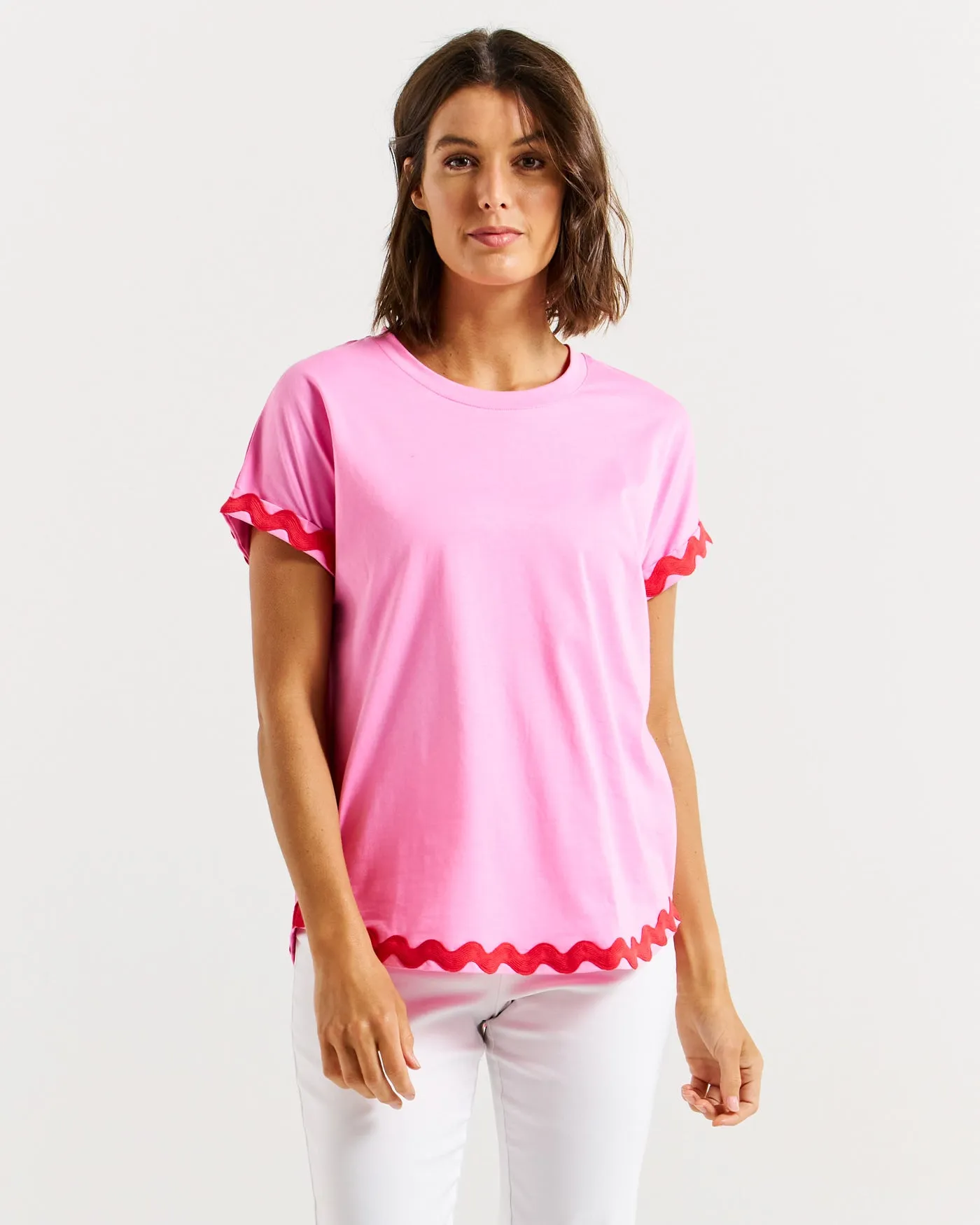 Betty Basics Sunny Tee Red/Pink Ric Rac sold by Shine On product image thumbnail 2