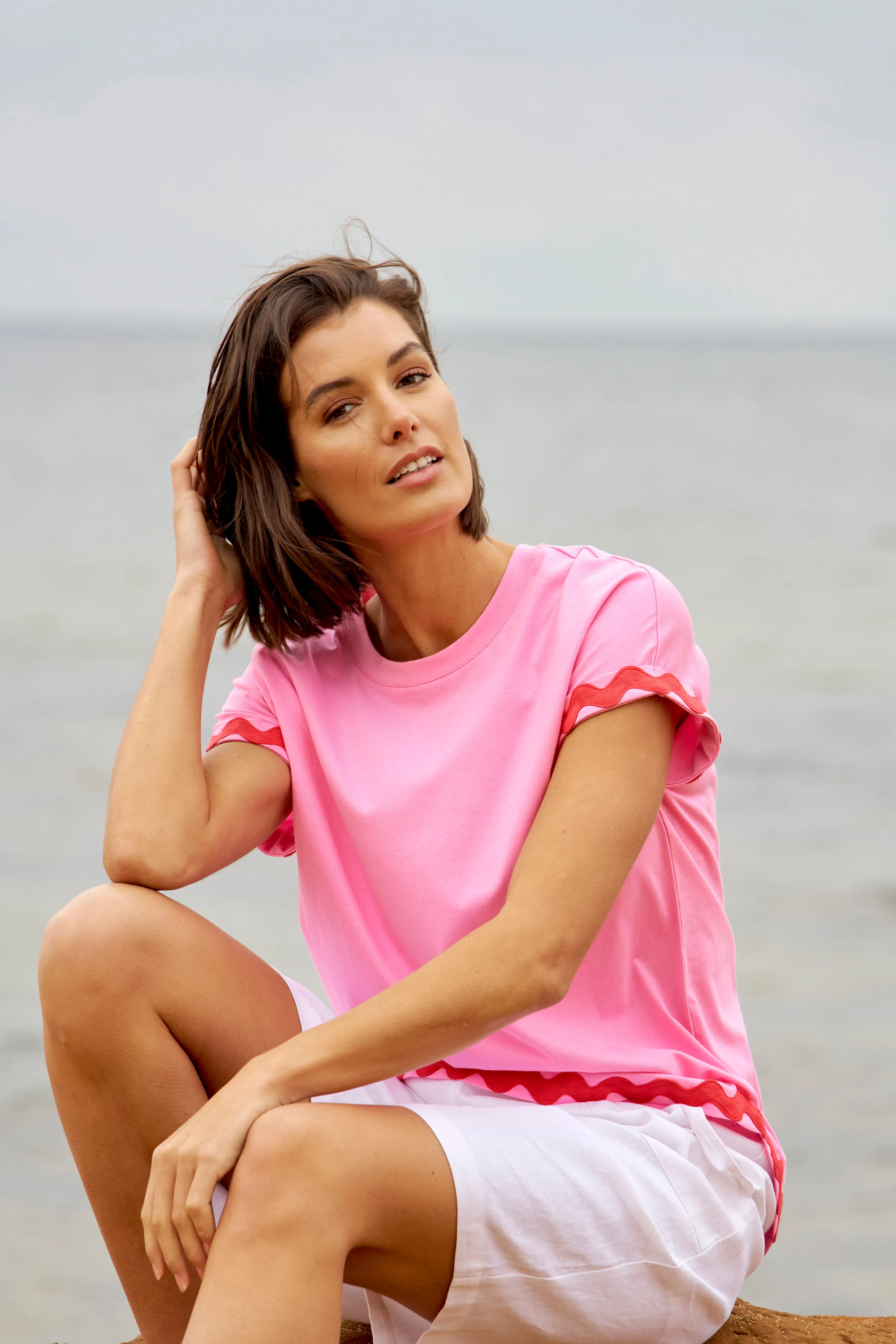 Betty Basics Sunny Tee Red/Pink Ric Rac sold by Shine On product image thumbnail 3