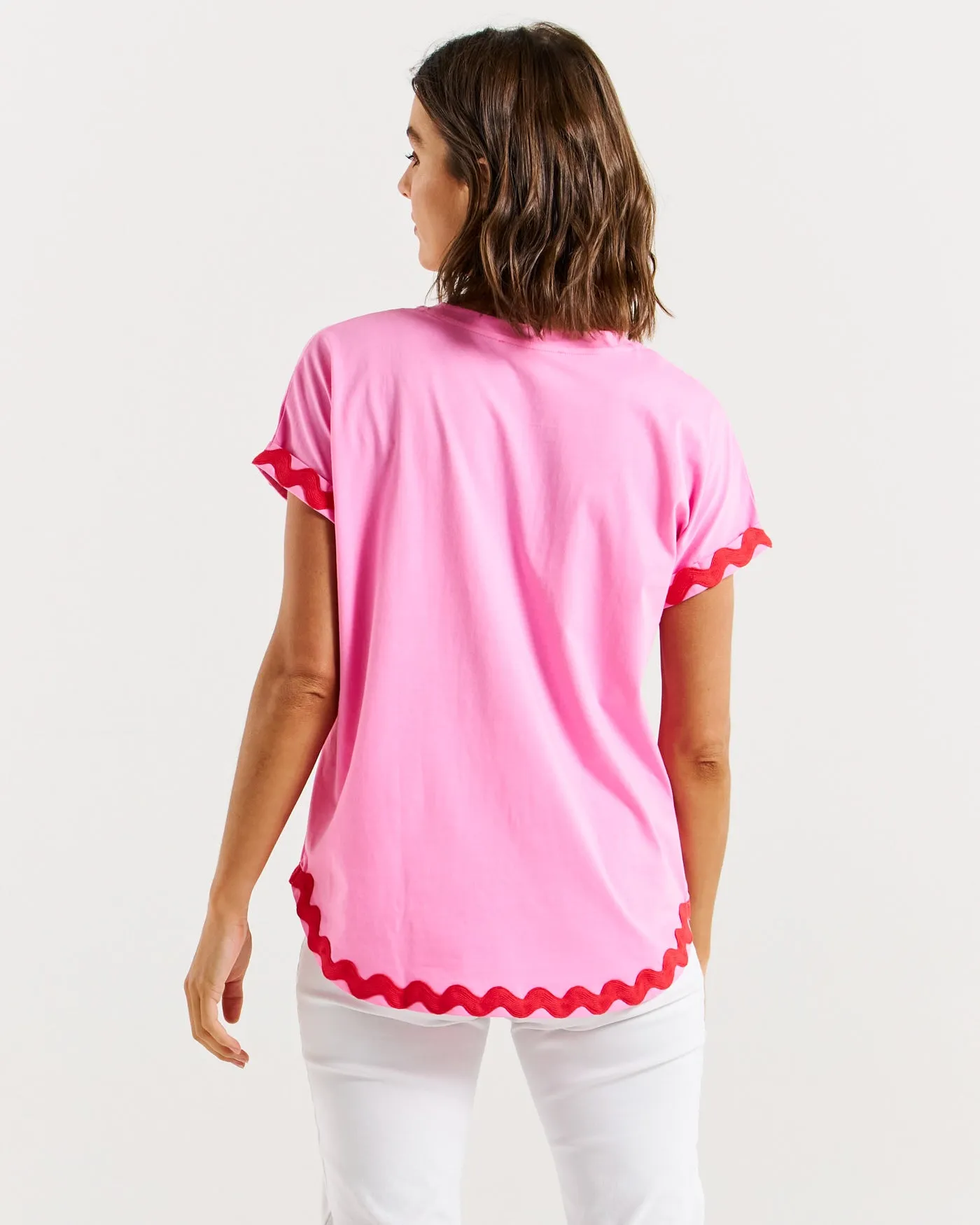 Betty Basics Sunny Tee Red/Pink Ric Rac sold by Shine On product image thumbnail 5