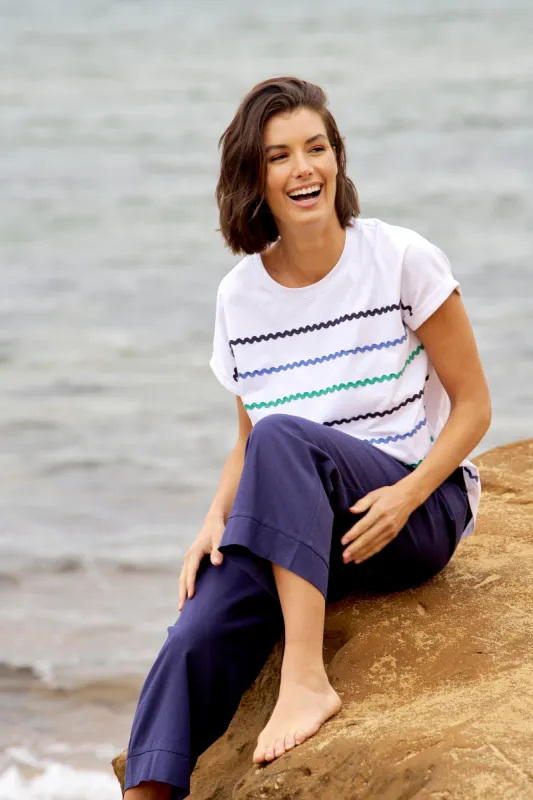 Betty Basics Sunny Tee Ocean Waves sold by Shine On