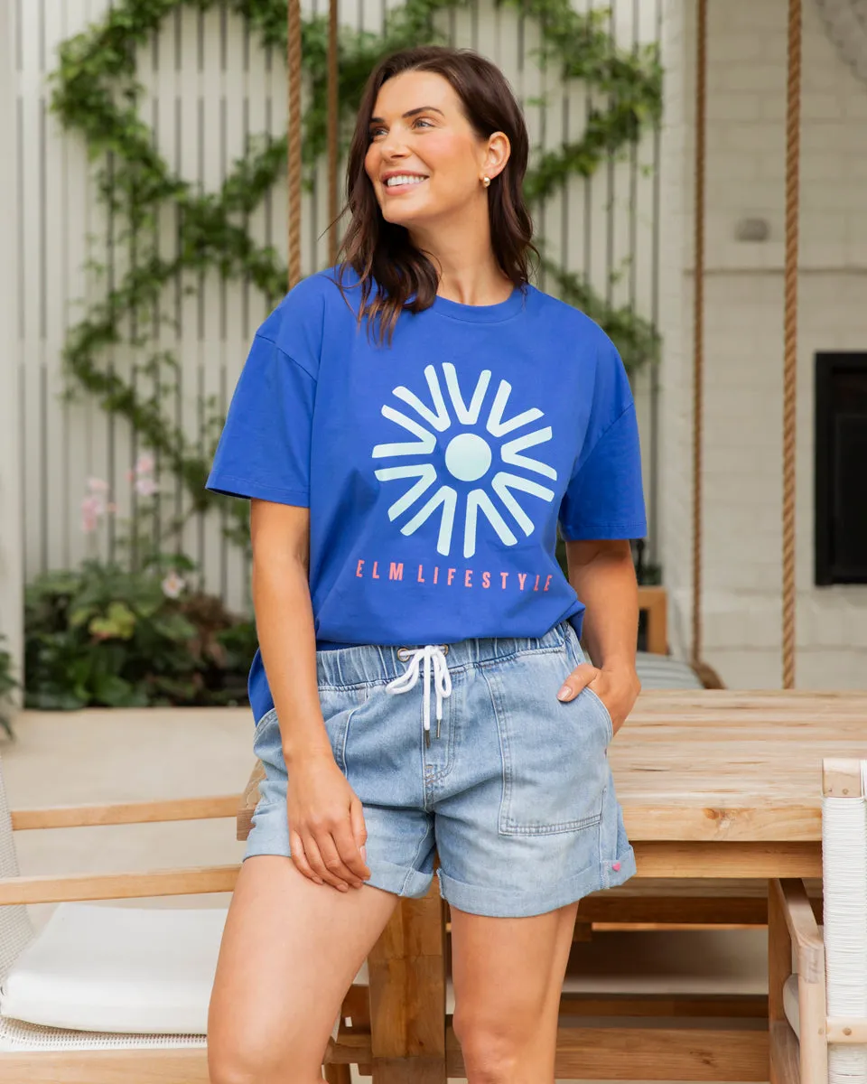 Elm Sun Dial Tee Royal Blue sold by Shine On product image thumbnail 2