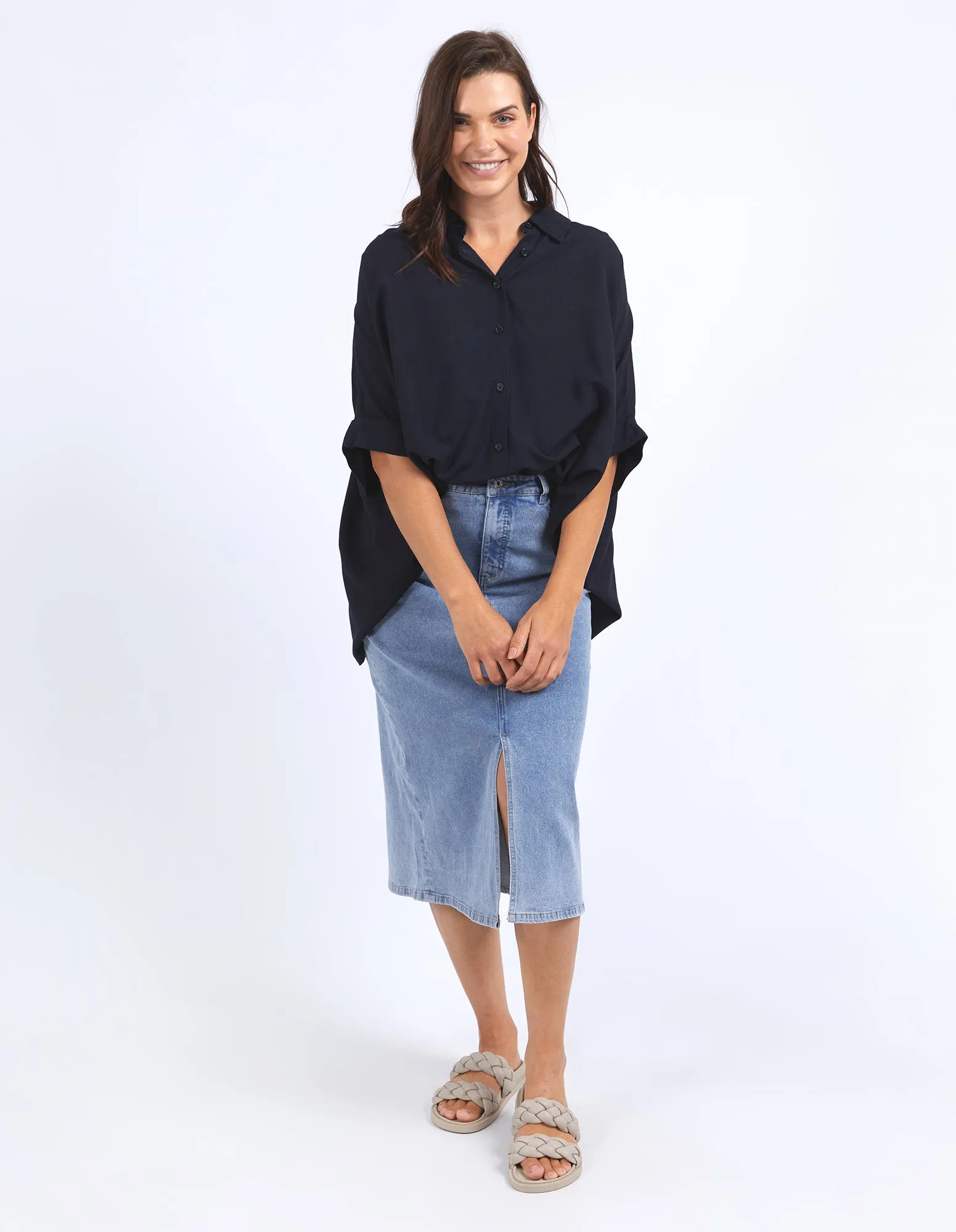 Elm Blaise Shirt Dark Sapphire sold by Shine On product image thumbnail 3