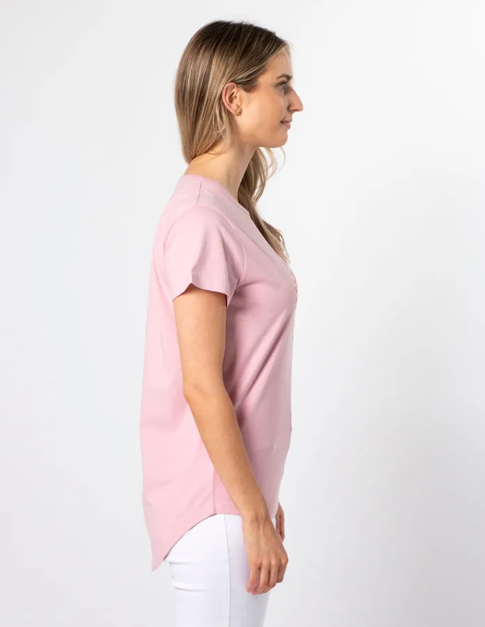 Stella + Gemma T-Shirt Blush Red Chevron Cross sold by Shine On product image thumbnail 3