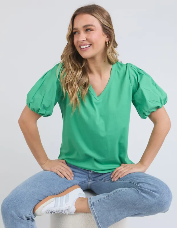 Elm Joy S/S Tee Greenbriar sold by Shine On