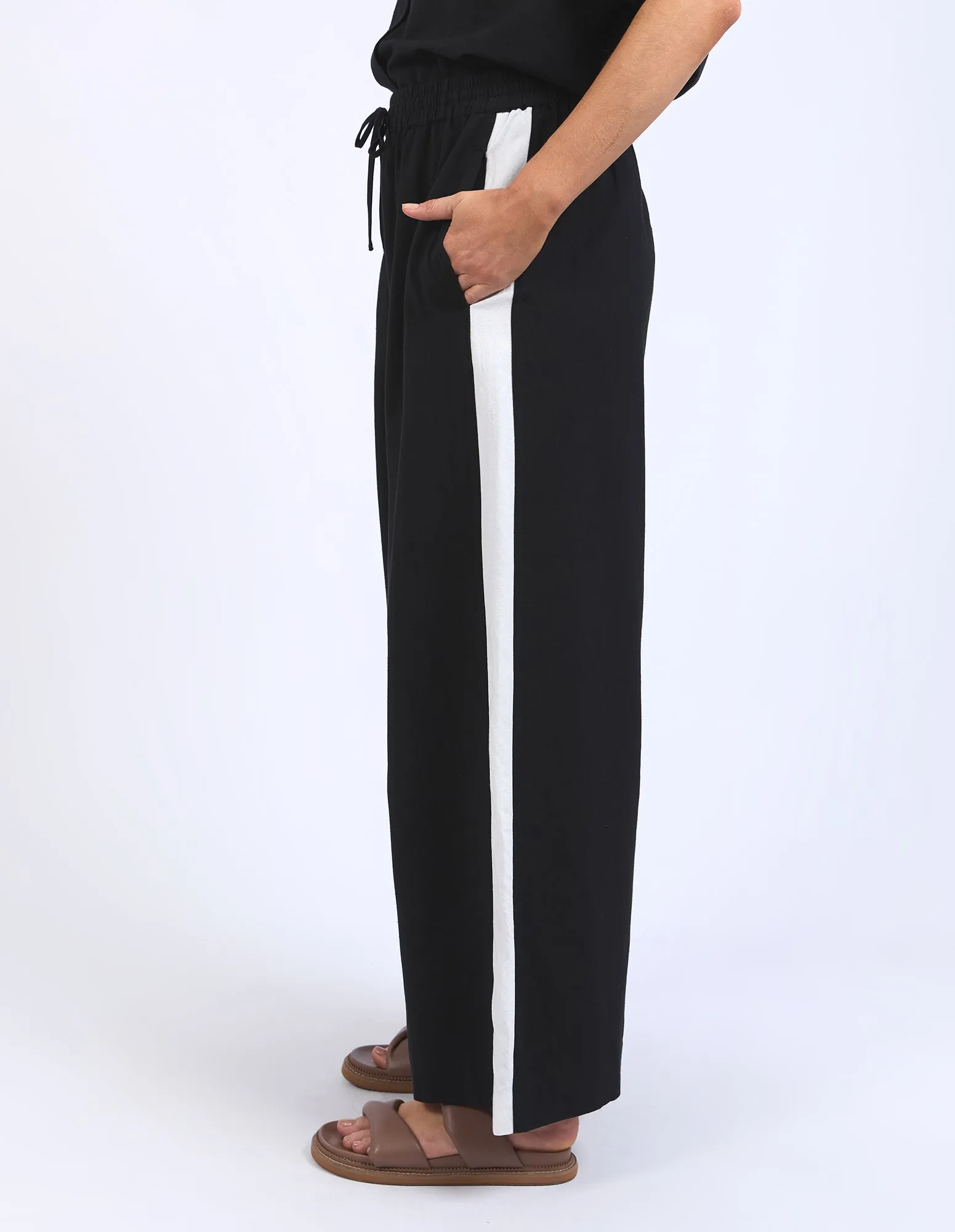 Elm Frances Stripe Pant Black Marshmellow Stripe sold by Shine On product image thumbnail 2