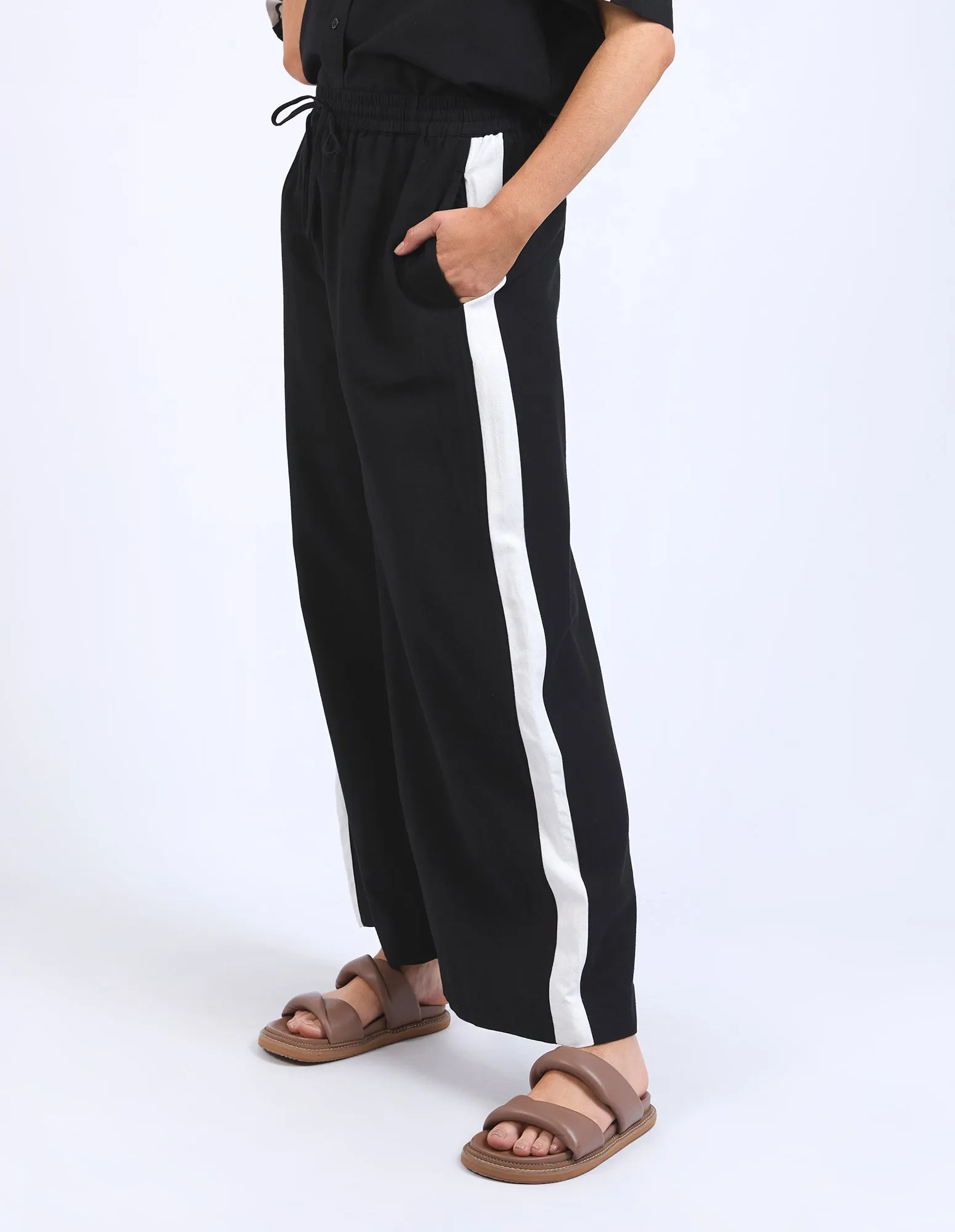 Elm Frances Stripe Pant Black Marshmellow Stripe sold by Shine On product image thumbnail 4