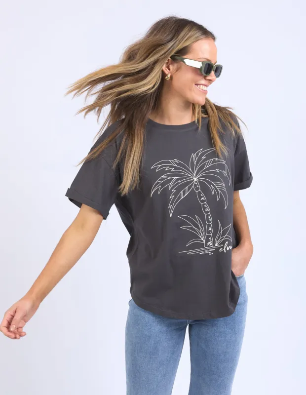 Elm Easy Breezy Tee Charcoal sold by Shine On