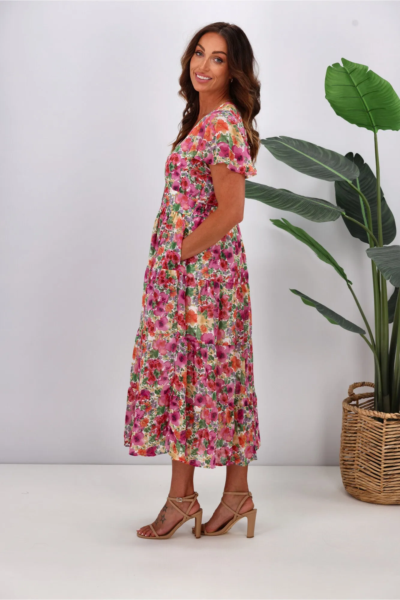 Sunday Boho Ava Dress Garden Floral sold by Shine On product image thumbnail 5