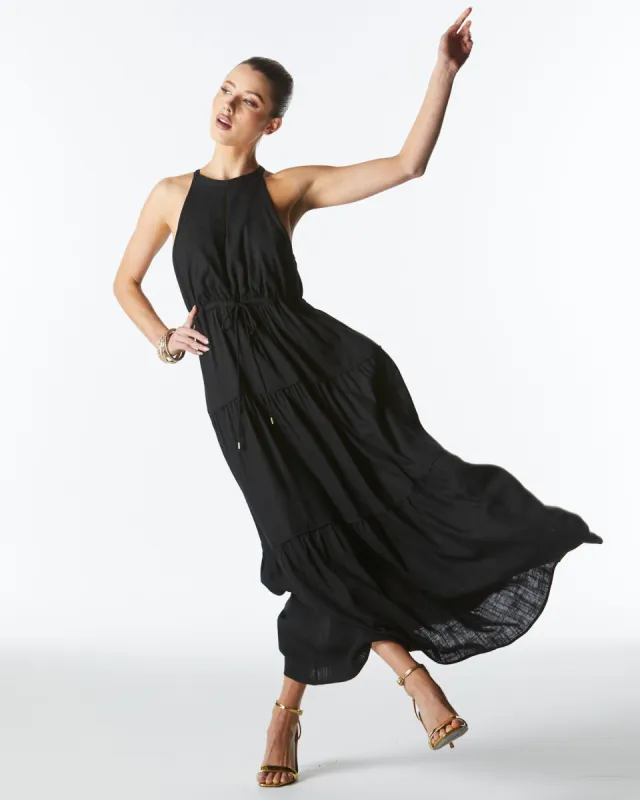 Fate Midsummer Halter Maxi Dress Black sold by Shine On