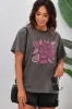 Shine On Label Roses Tee Charcoal sold by Shine On