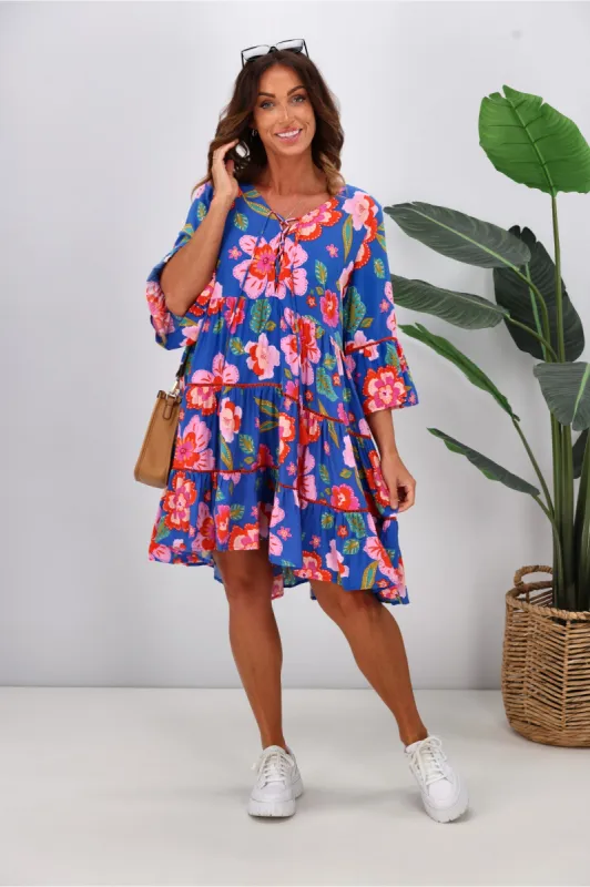 Dreamcatcher Lana Mini Dress Floral sold by Shine On