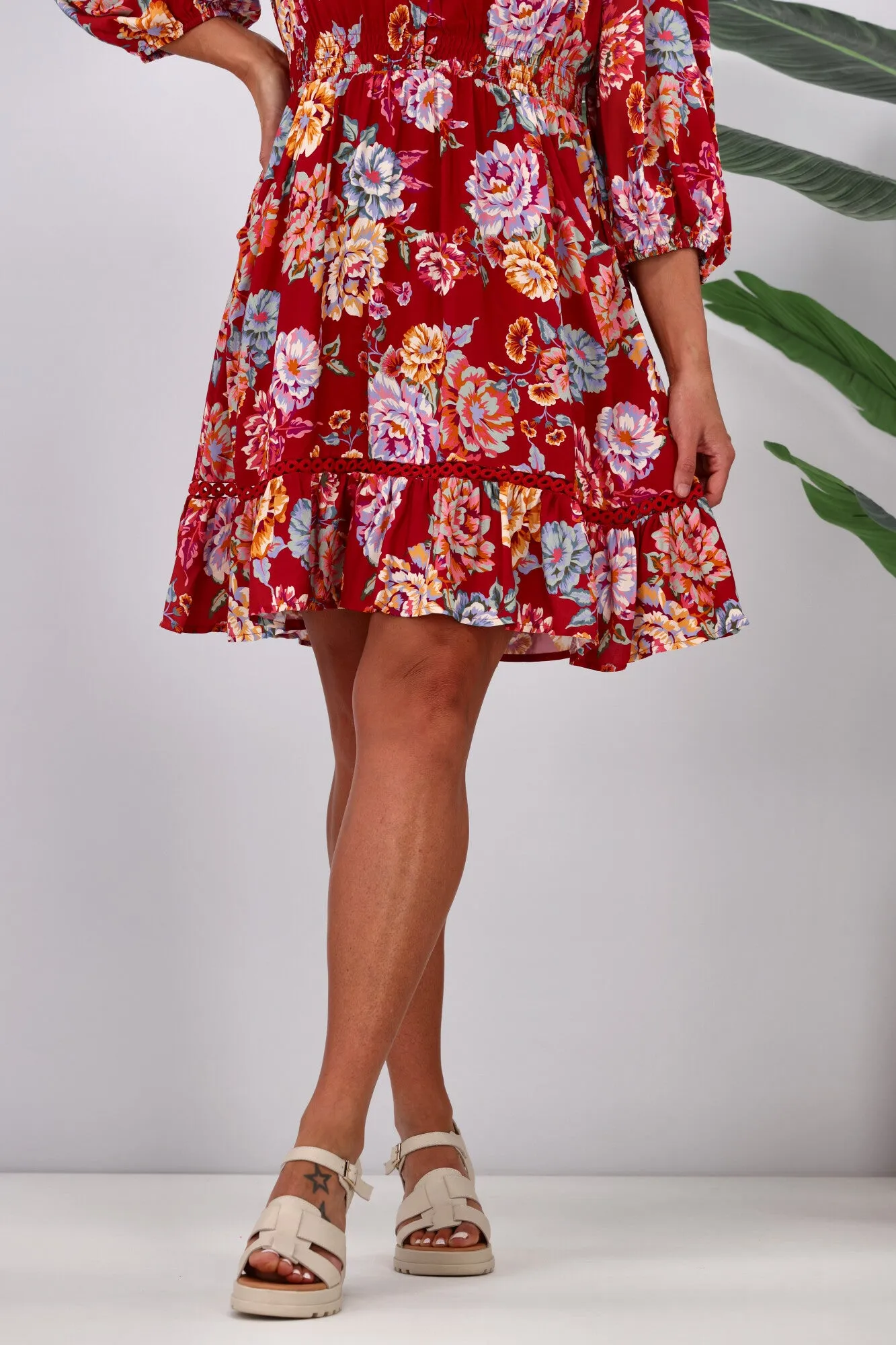 Dreamcatcher Kelly Mini Dress Pink Floral sold by Shine On product image thumbnail 5