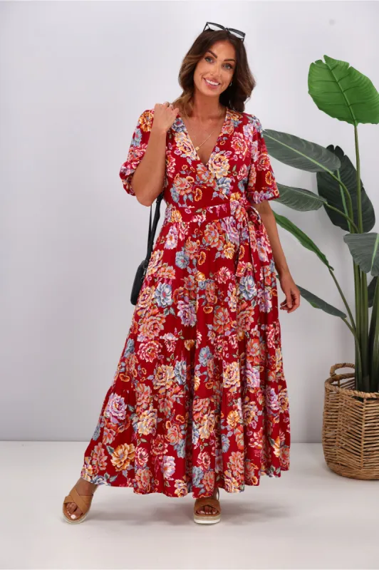 Dreamcatcher Wren Maxi Dress Pink Floral sold by Shine On