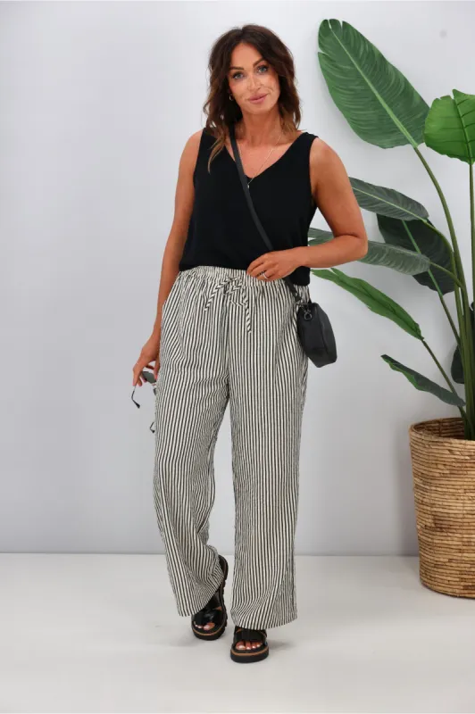 Shine On Label Ravi Wide Leg Pants Stripe sold by Shine On