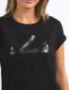 Foxwood Outline Tee Black sold by Shine On