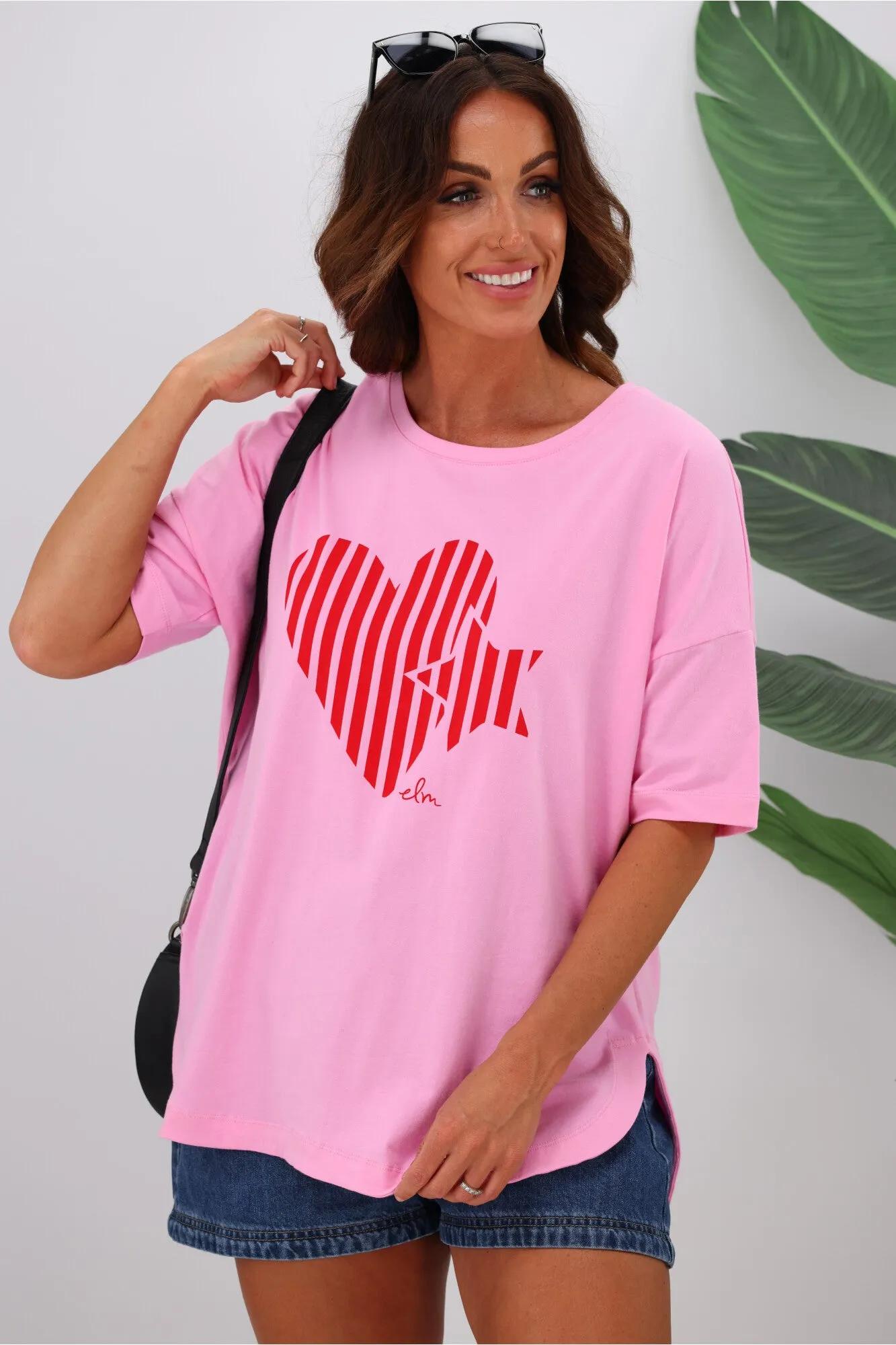 Elm Vertical Heart Carnival Tee Pink sold by Shine On product image thumbnail 2