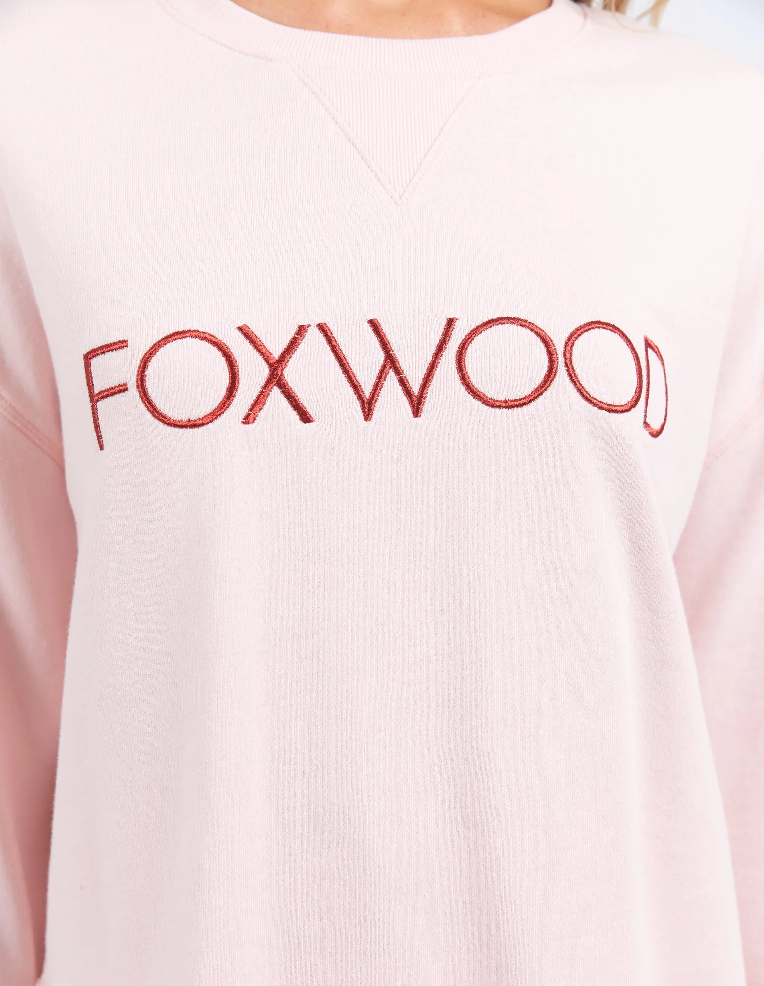 Foxwood Simplified Metallic Crew Pale Pink sold by Shine On product image thumbnail 4