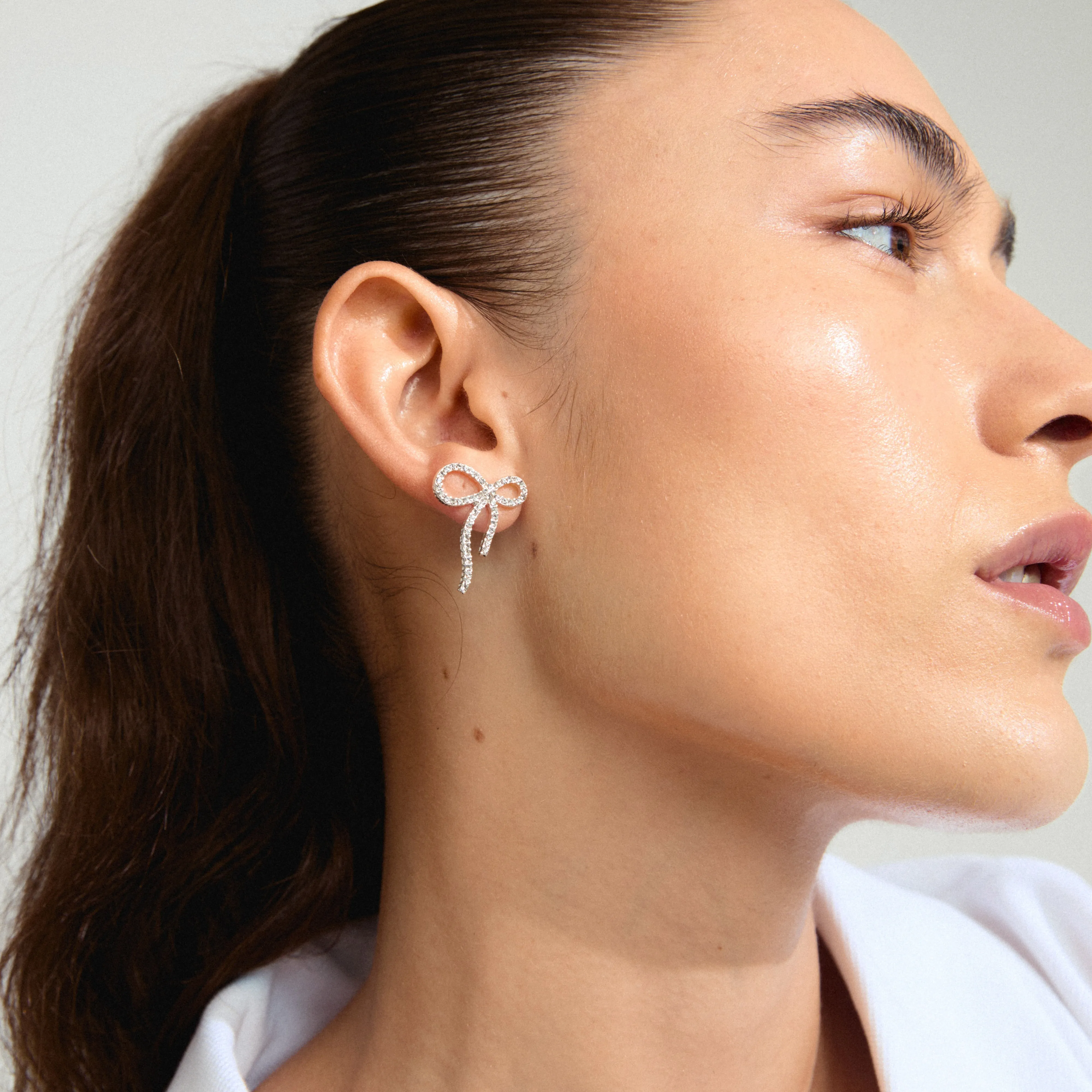 Pilgrim Jolanta Recycled Earrings - Silver Plated Crystal sold by Shine On product image thumbnail 3