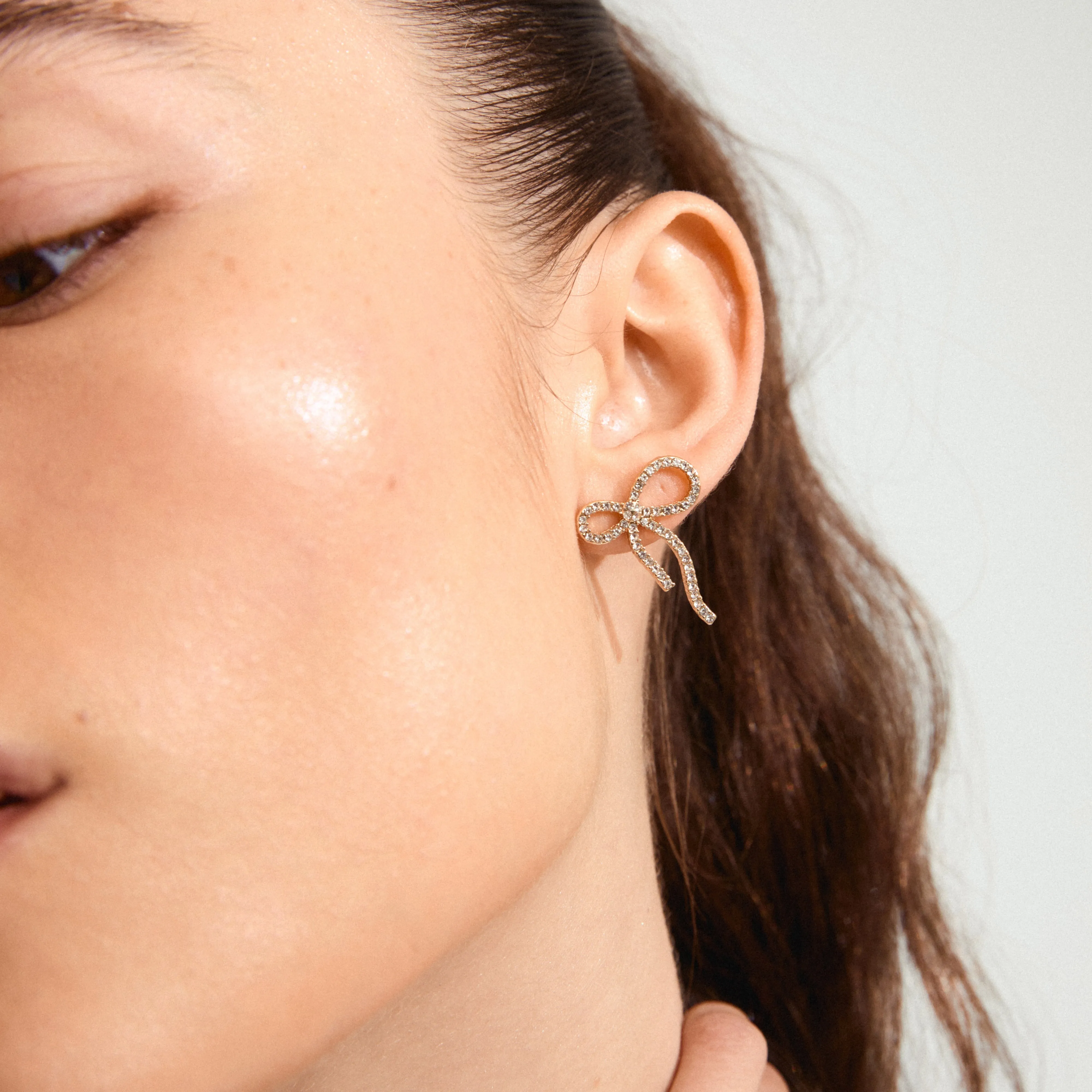 Pilgrim Jolanta Recycled Earrings - Gold Plated Crystal sold by Shine On product image thumbnail 3