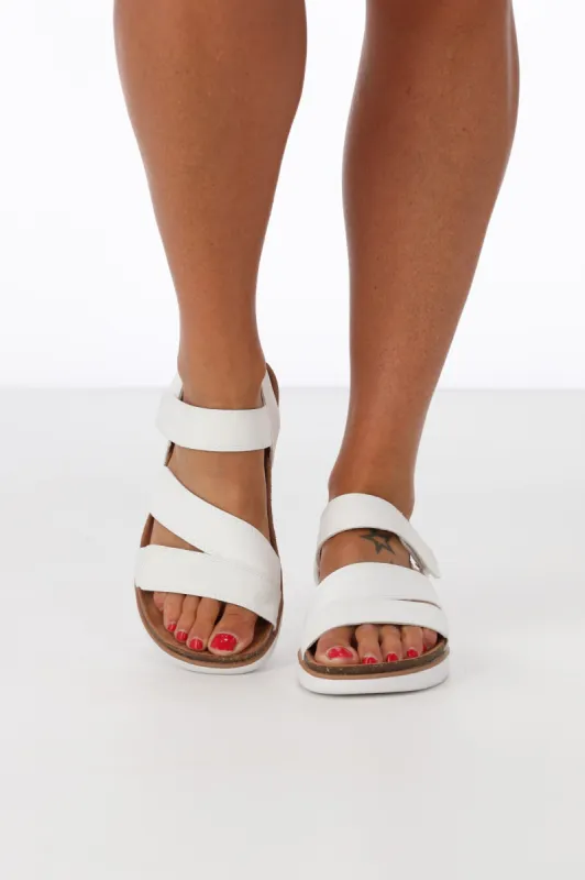 Skechers Lifted Comfort Sandal White sold by Shine On