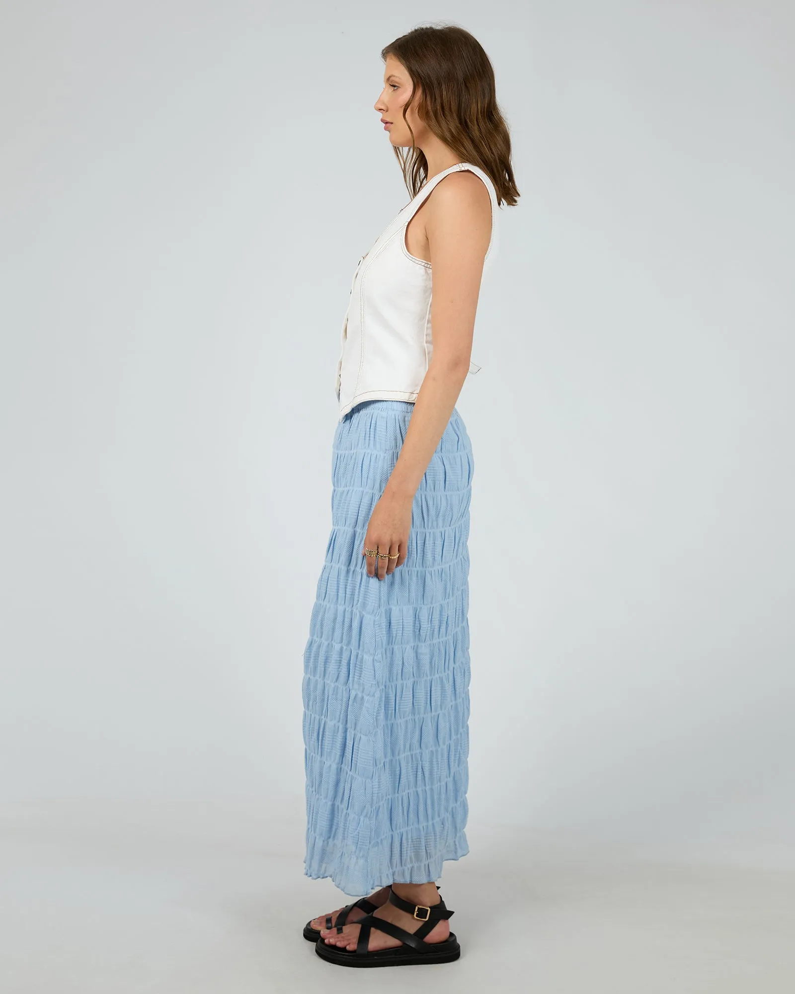 All About Eve Maude Maxi Skirt Ocean sold by Shine On product image thumbnail 5