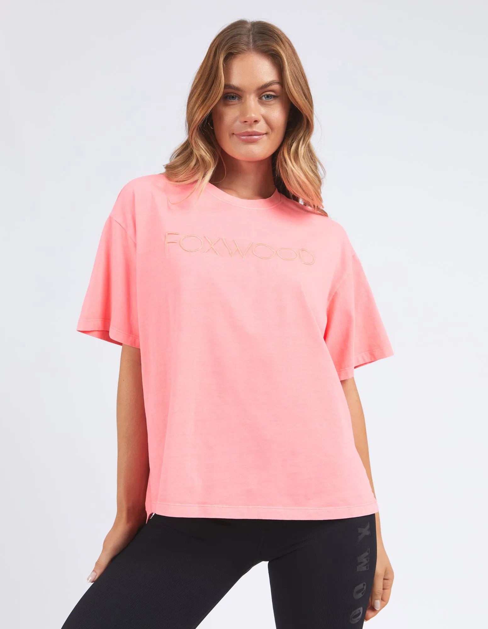 Foxwood Simplified Tee Neon Pink sold by Shine On product image thumbnail 3