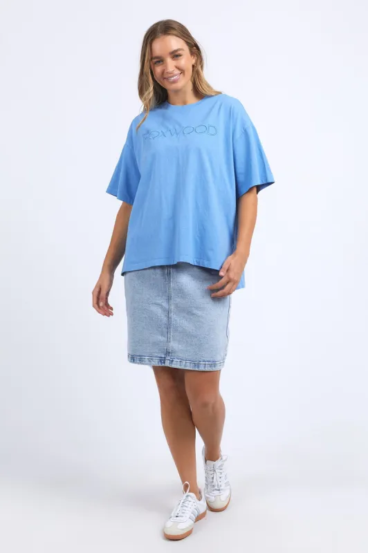 Foxwood Simplified Tee Blue sold by Shine On