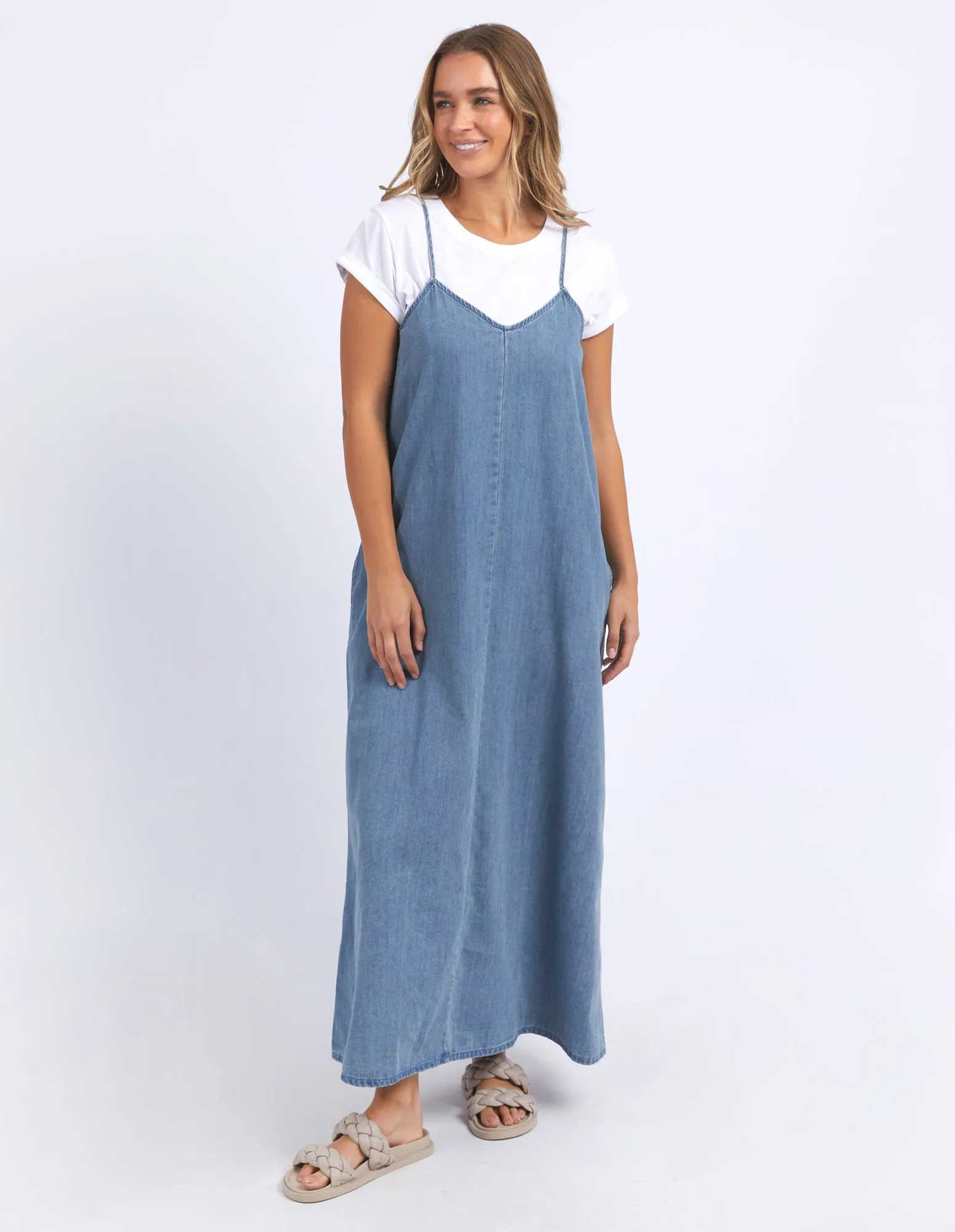 Foxwood Roma Denim Dress Mid Blue sold by Shine On product image thumbnail 5