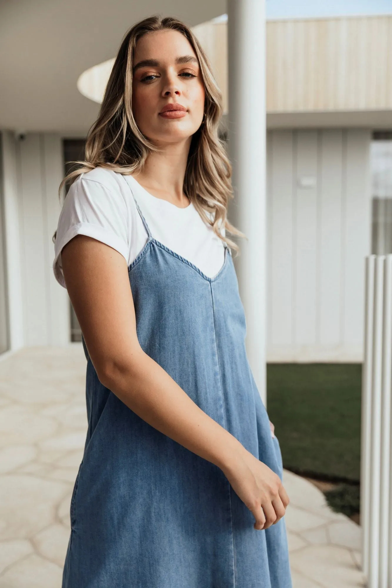 Foxwood Roma Denim Dress Mid Blue sold by Shine On product image thumbnail 4