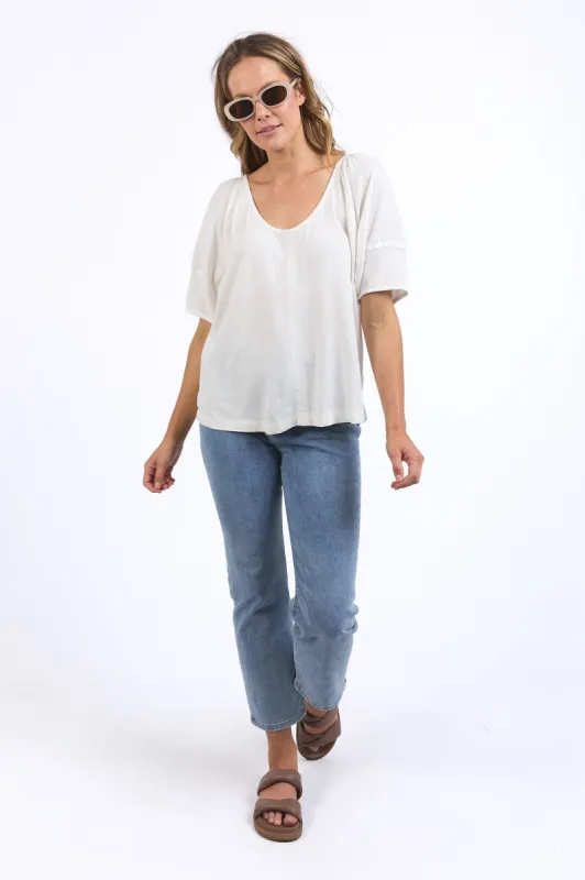 Elm The Grove Top White sold by Shine On