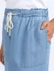 Elm Penny Utility Skirt Mid Blue Wash sold by Shine On