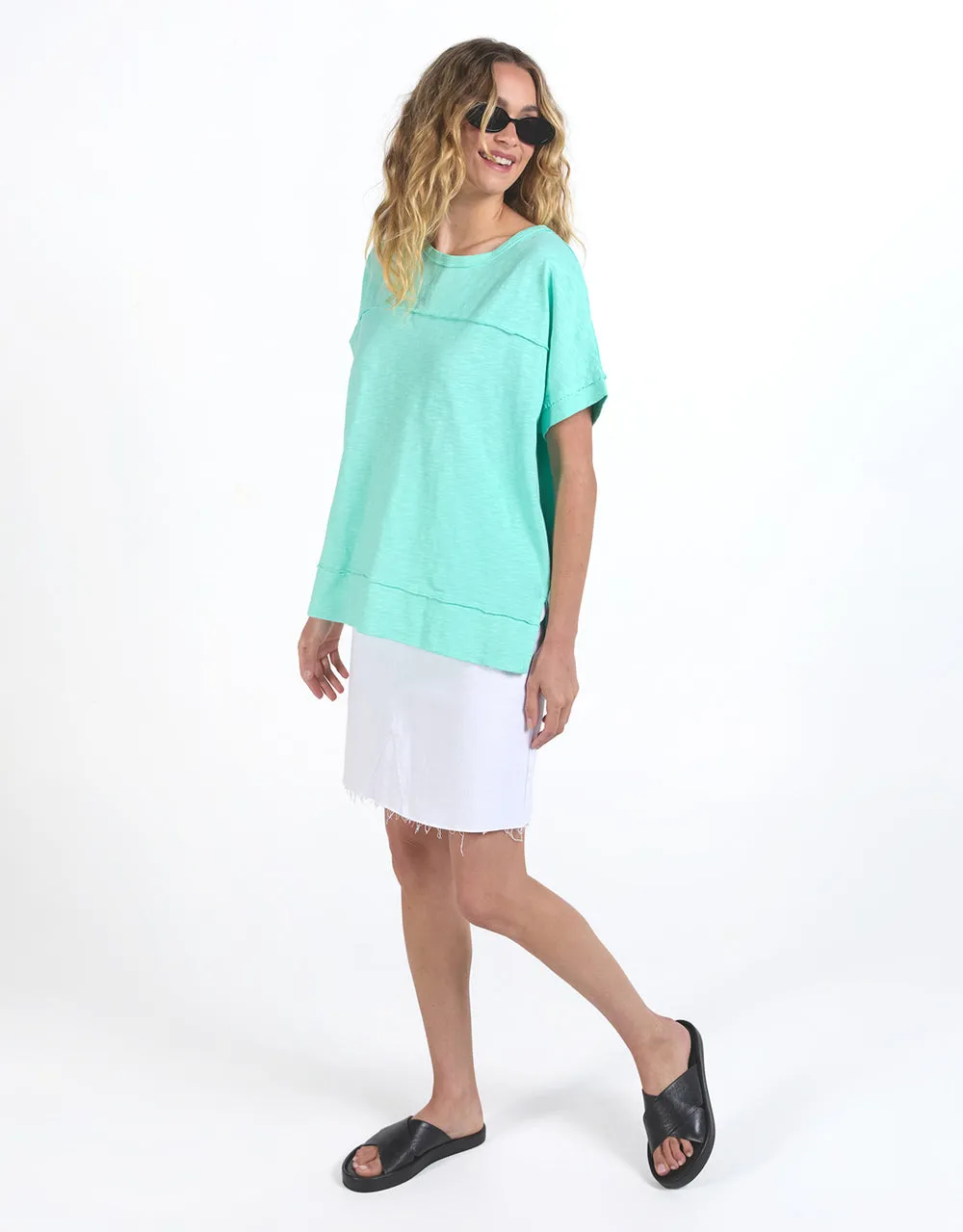 Foxwood Allison Tee Neon Mint sold by Shine On product image thumbnail 5