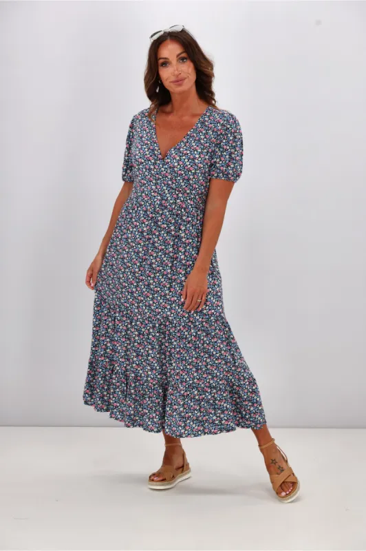 Gloss by Shine On Tahlia Midi Dress Summer Floral Ditsy sold by Shine On