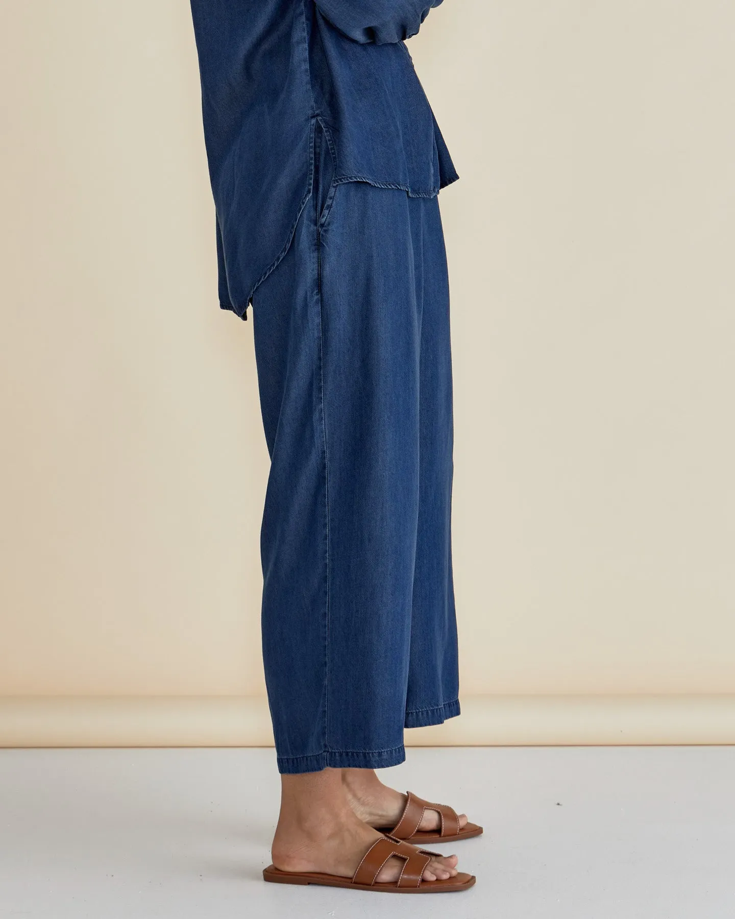 Betty Basics Rio Relaxed Pant Dark Indigo sold by Shine On product image thumbnail 3