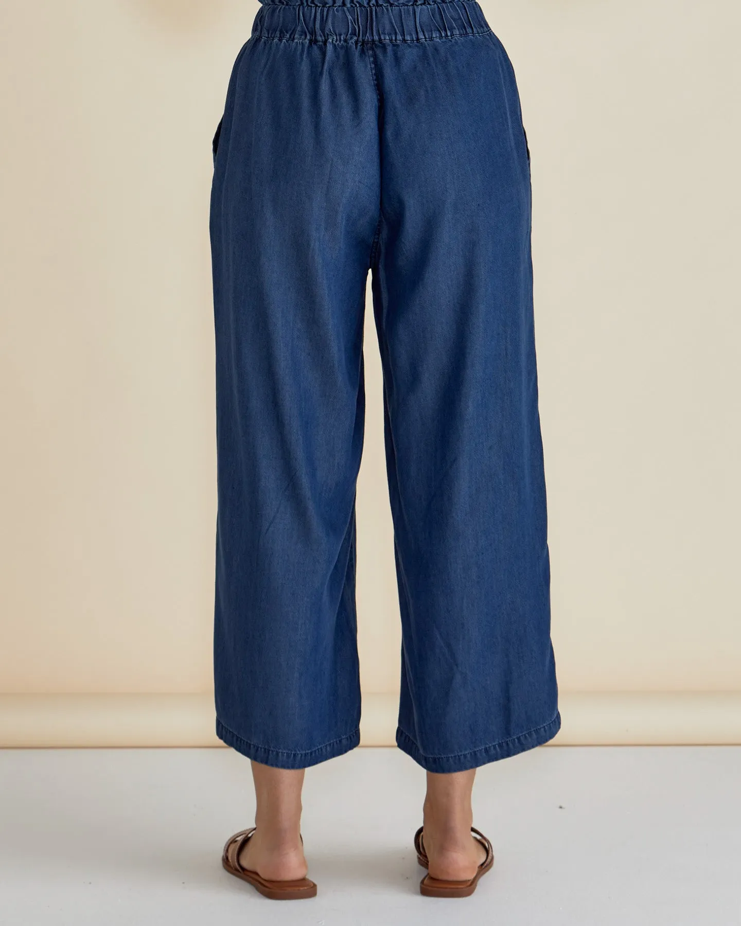 Betty Basics Rio Relaxed Pant Dark Indigo sold by Shine On product image thumbnail 4