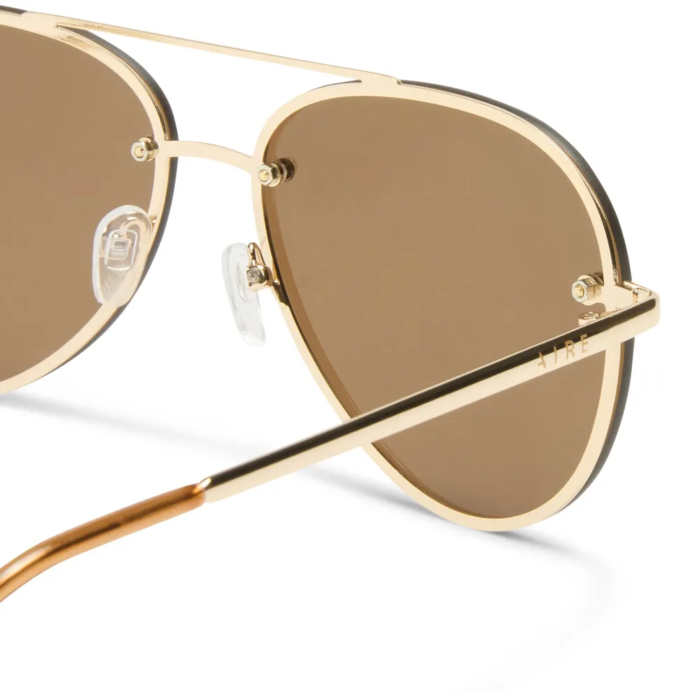 Aire Mirzam Sunglasses Brown Gold sold by Shine On product image thumbnail 5