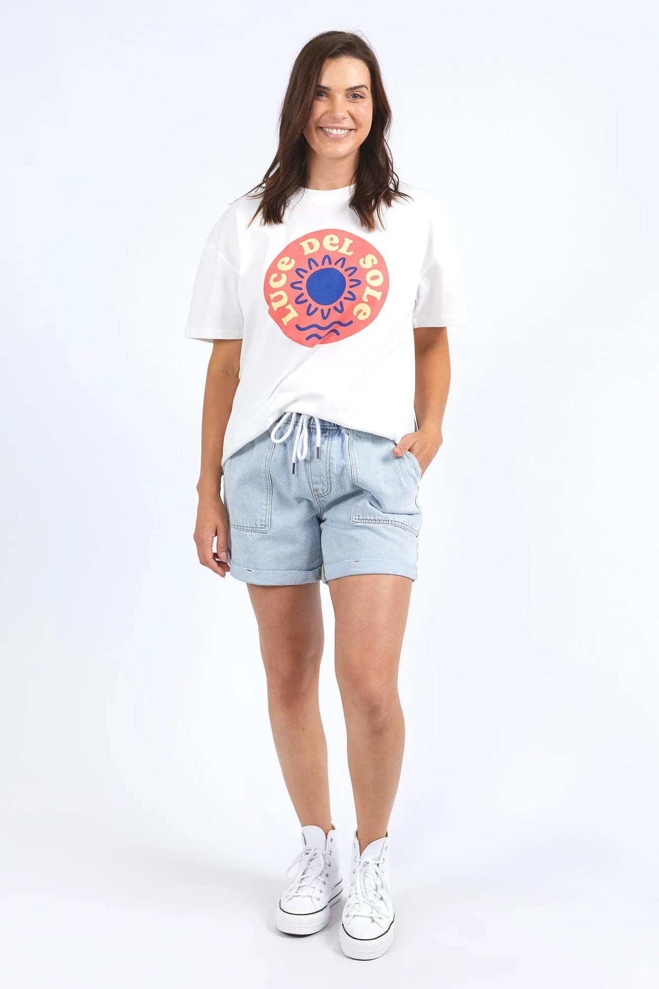 Elm Del Sole Tee Marshmallow sold by Shine On product image thumbnail 3