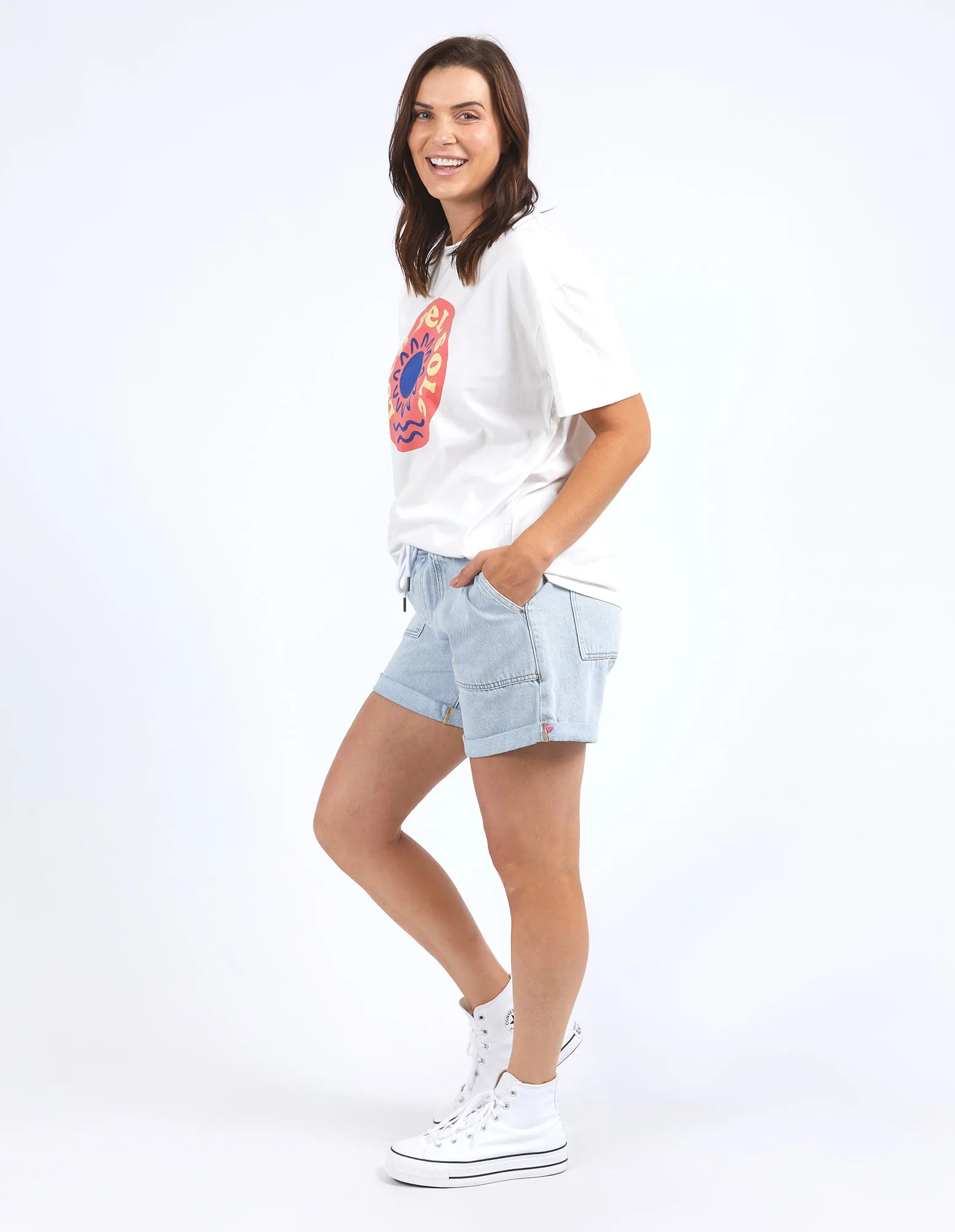 Elm Del Sole Tee Marshmallow sold by Shine On product image thumbnail 4