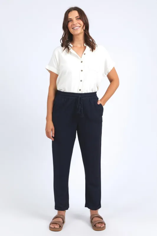 Elm Clem Relaxed Pant Dark Sapphire sold by Shine On