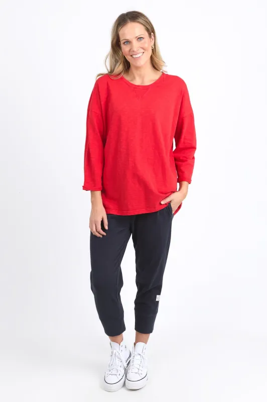 Elm Annie 3/4 Sleeve Tee Poppy sold by Shine On