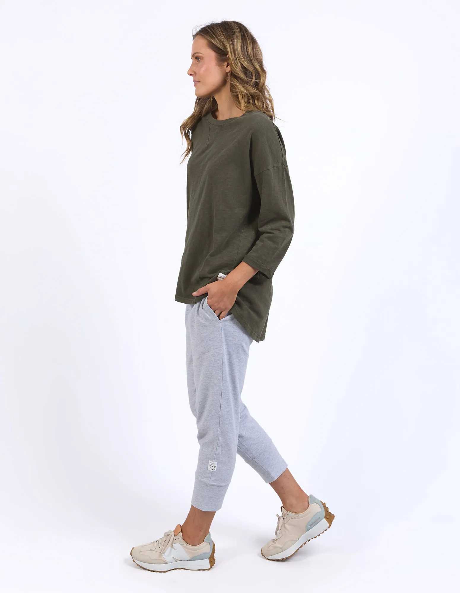 Elm Annie 3/4 Sleeve Tee Basil sold by Shine On product image thumbnail 4