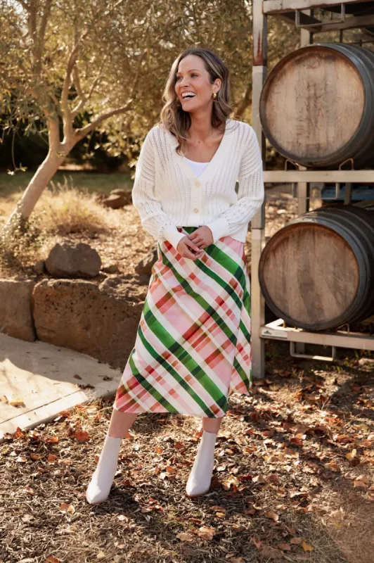 Elm Sasha Lightweight Cardi Marshmallow sold by Shine On