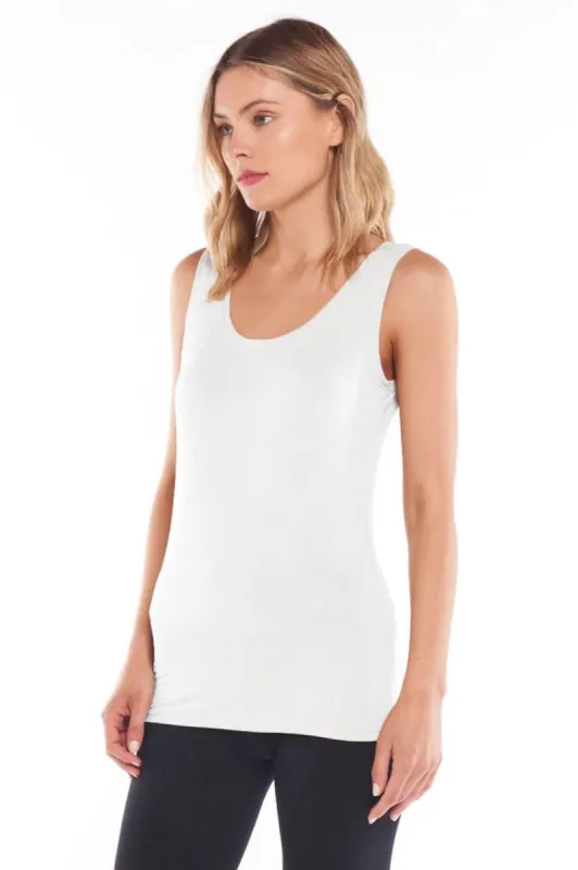 Betty Basics Liza Tank White - Final Sale sold by Shine On