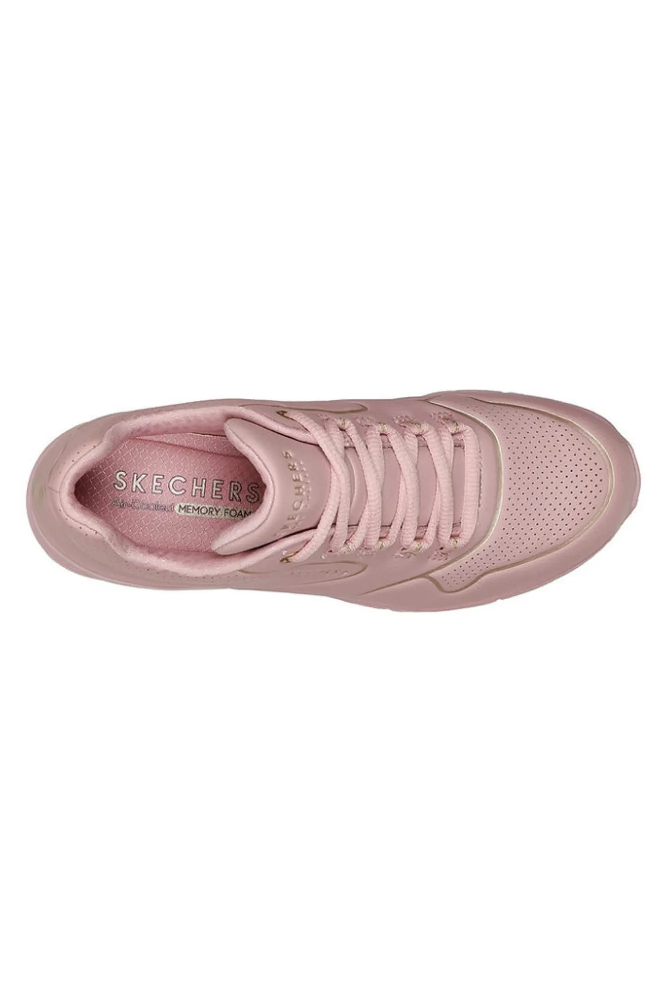 Skechers Uno Pink/Gold Sneaker sold by Shine On product image thumbnail 3