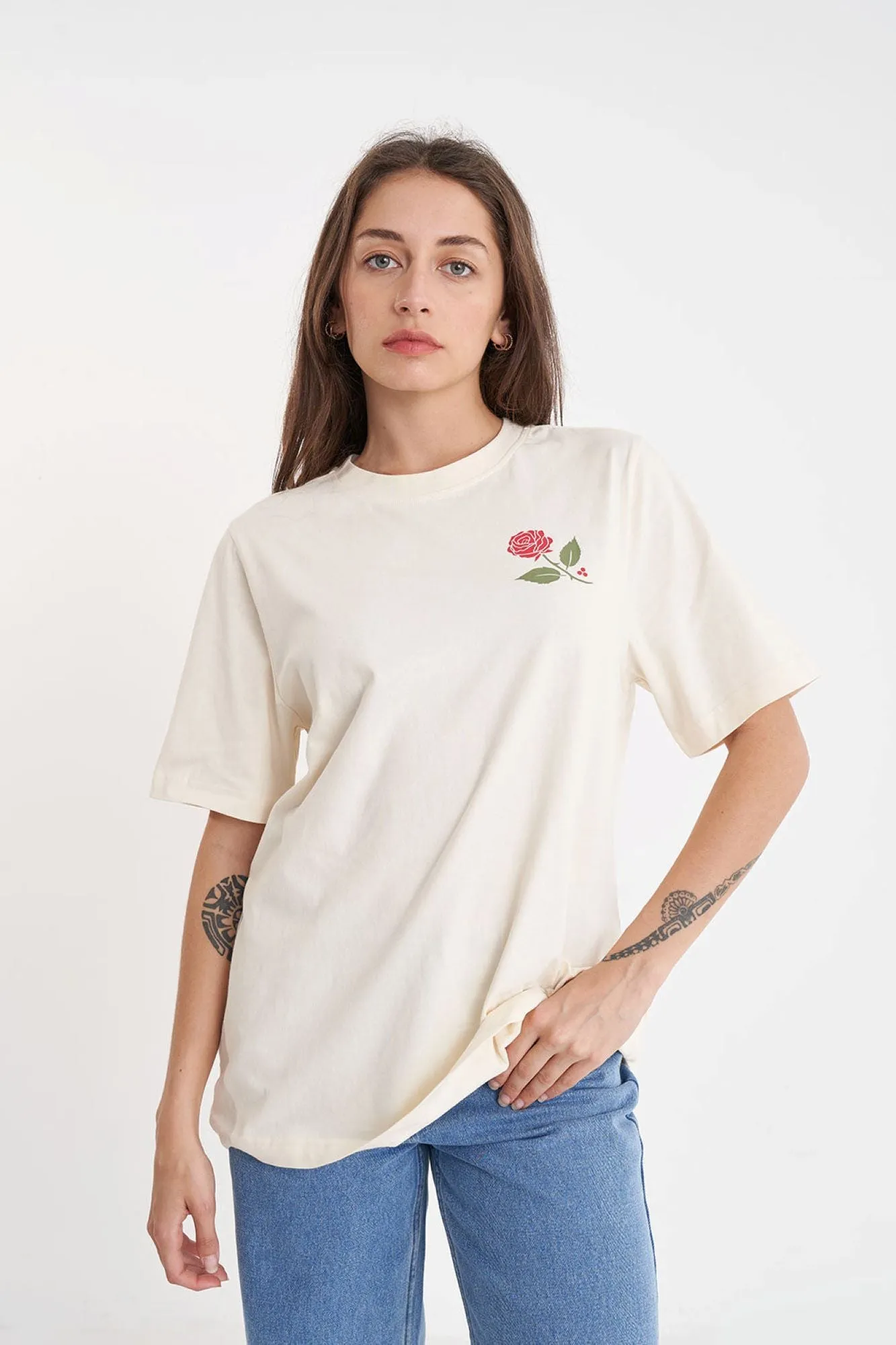 Huffer Relax Tee 190/Frame Ecru sold by Shine On product image thumbnail 2