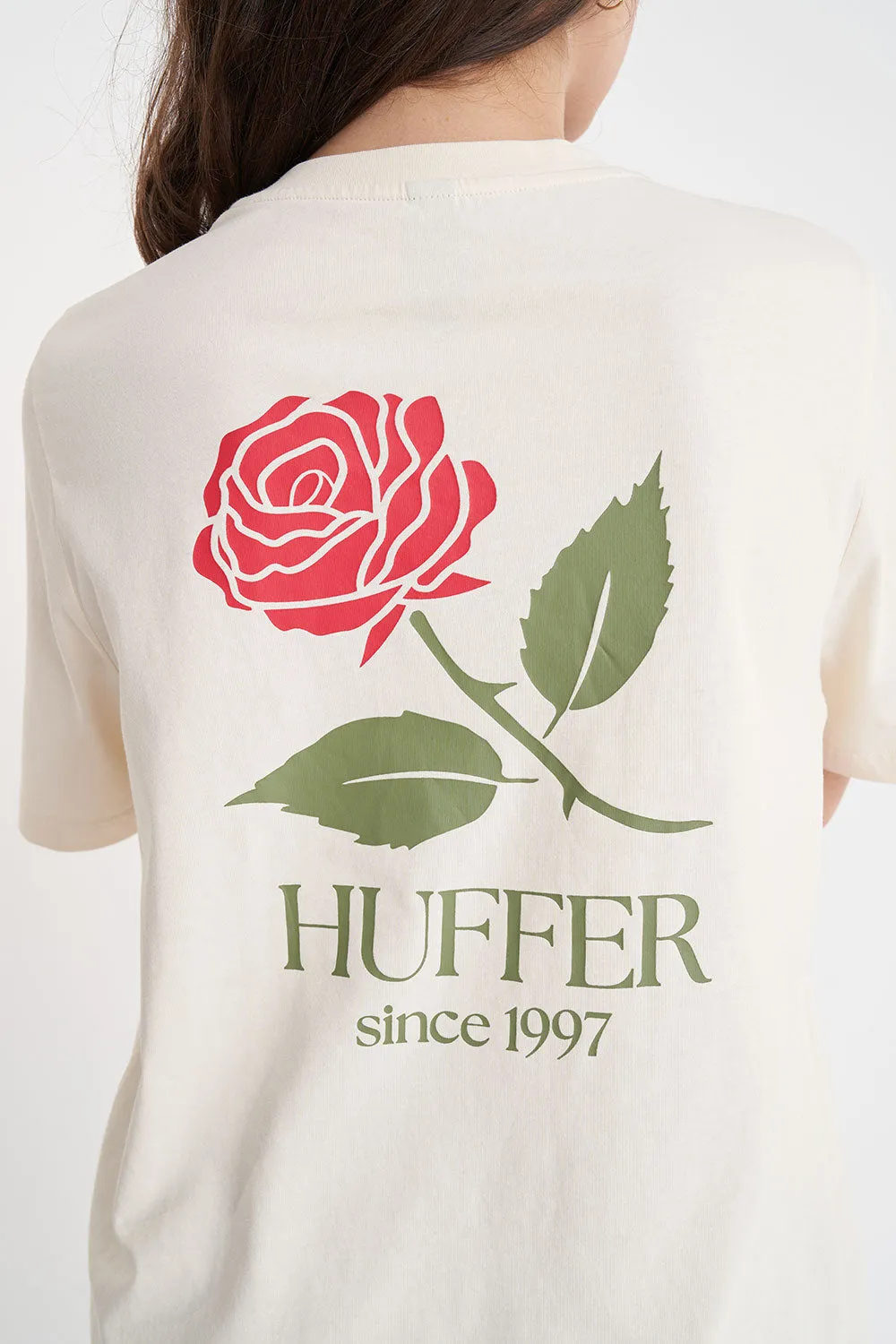 Huffer Relax Tee 190/Frame Ecru sold by Shine On product image thumbnail 4