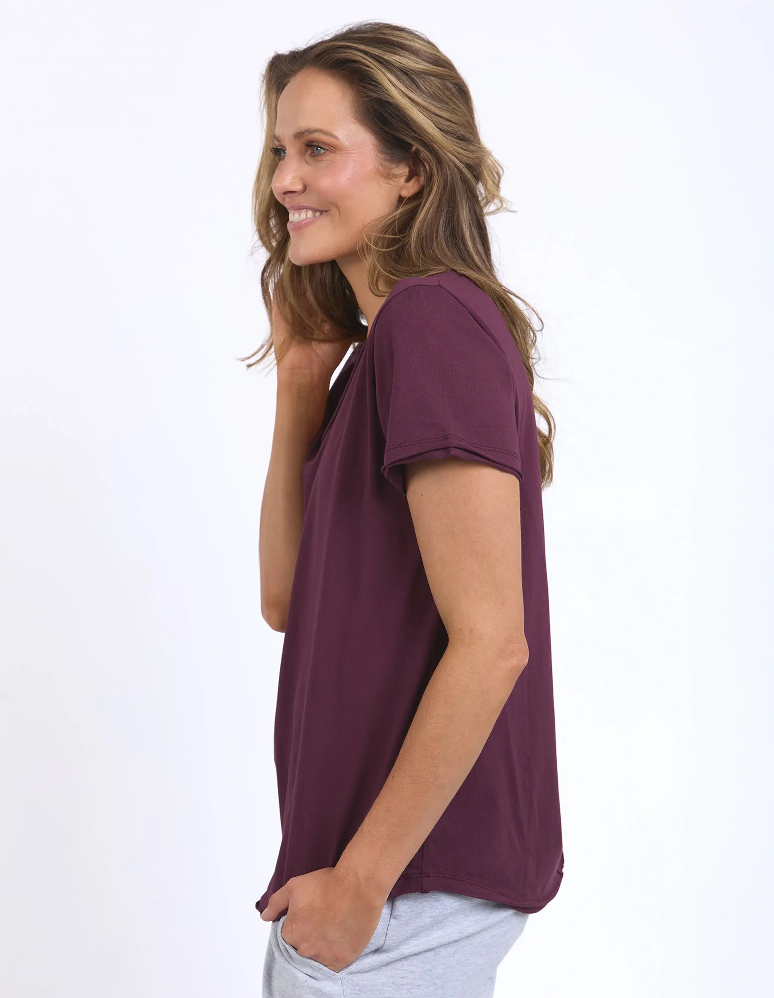 Elm Pima Vee Tee Merlot sold by Shine On product image thumbnail 5