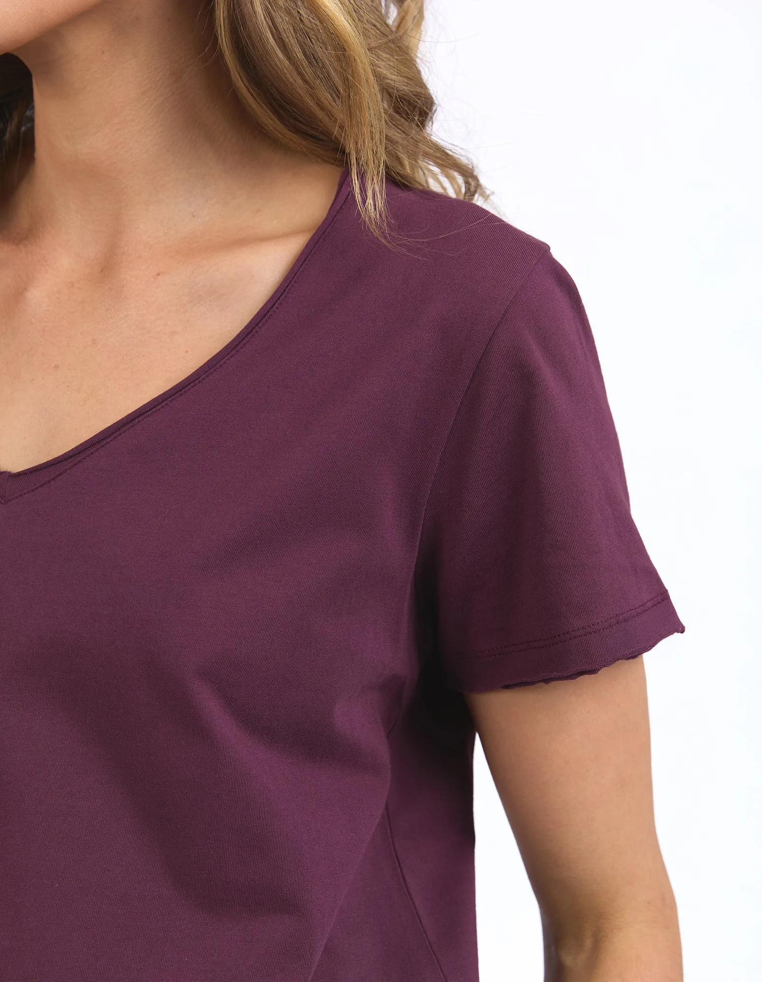 Elm Pima Vee Tee Merlot sold by Shine On product image thumbnail 3