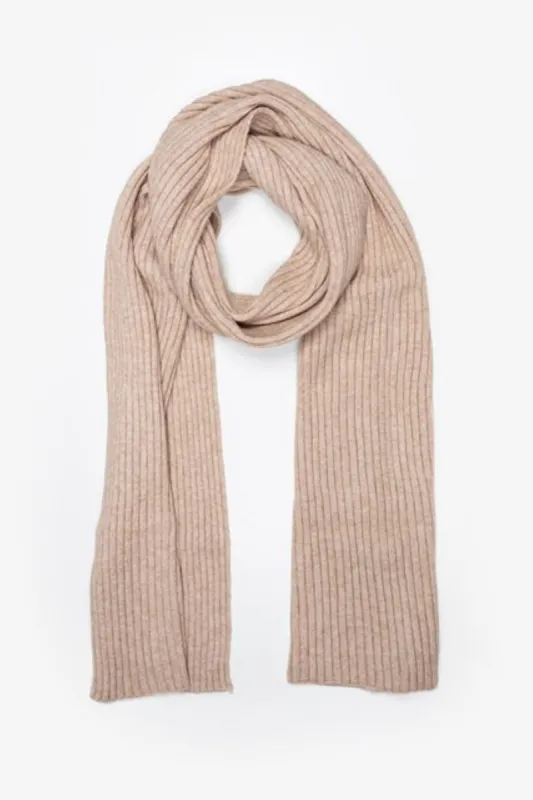 Antler Ribbed Scarf Oat sold by Shine On