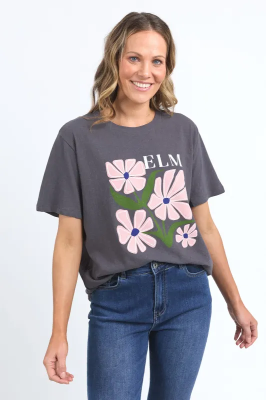 Elm Lula Tee Washed Black sold by Shine On